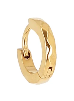 Créole individuelle Zag Bijoux acier doré ouvragé