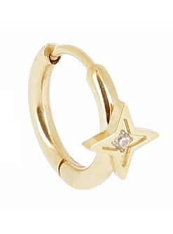 Créole individuelle Zag Bijoux Etoile acier doré