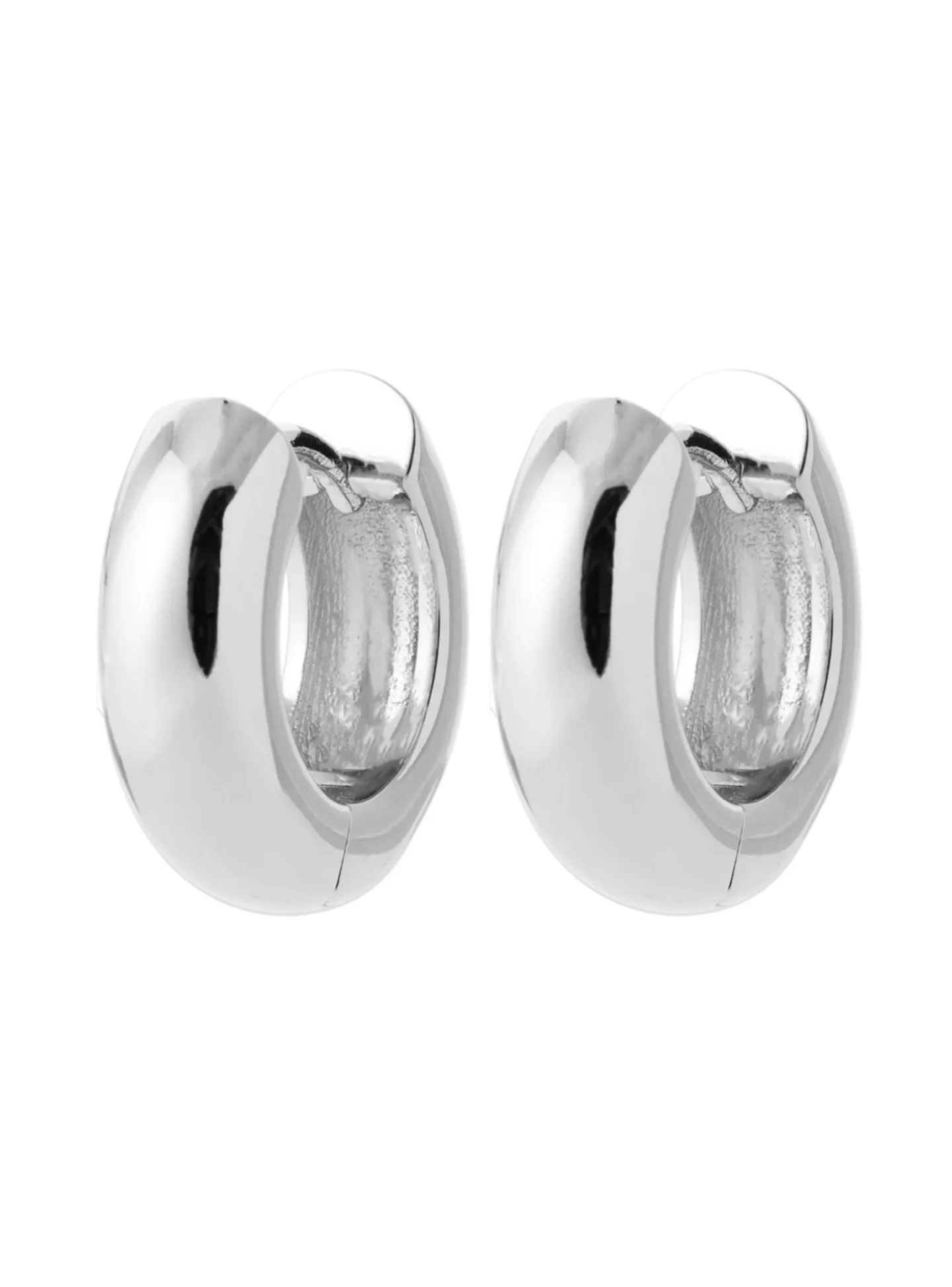 Créoles Brillaxis argent rhodié 10mm