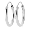 Créoles Brillaxis argent rhodié 16 mm