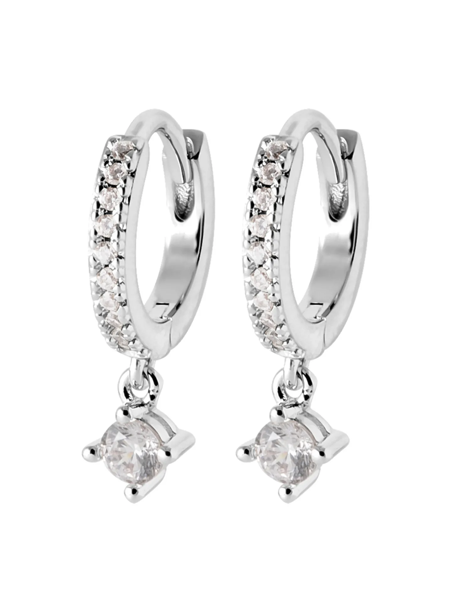 Créoles BRillaxis argent rhodié OZ