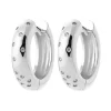 Créoles Brillaxis argent rhodié OZ