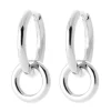 Créoles Brillaxis double anneau argent