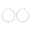 Créoles Brillaxis en argent rhodié 40mm