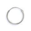 Créoles Brillaxis or blanc 18 carats 12 mm