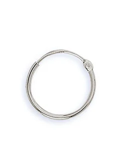 Créoles Brillaxis or blanc 18 carats 12 mm