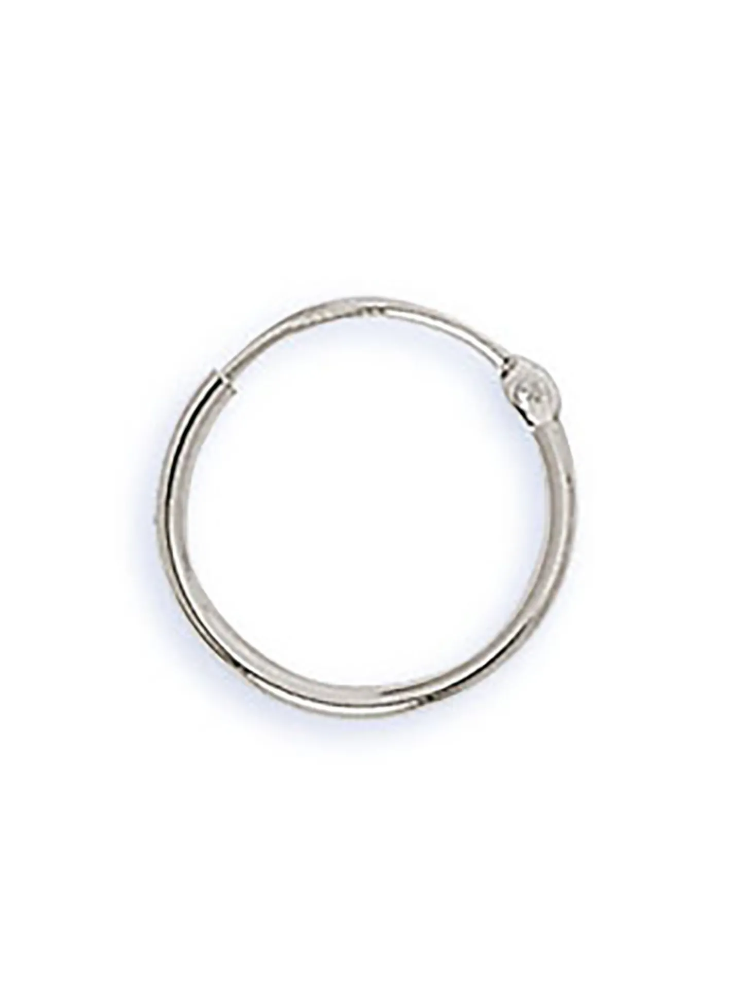 Créoles Brillaxis or blanc 18 carats 12 mm