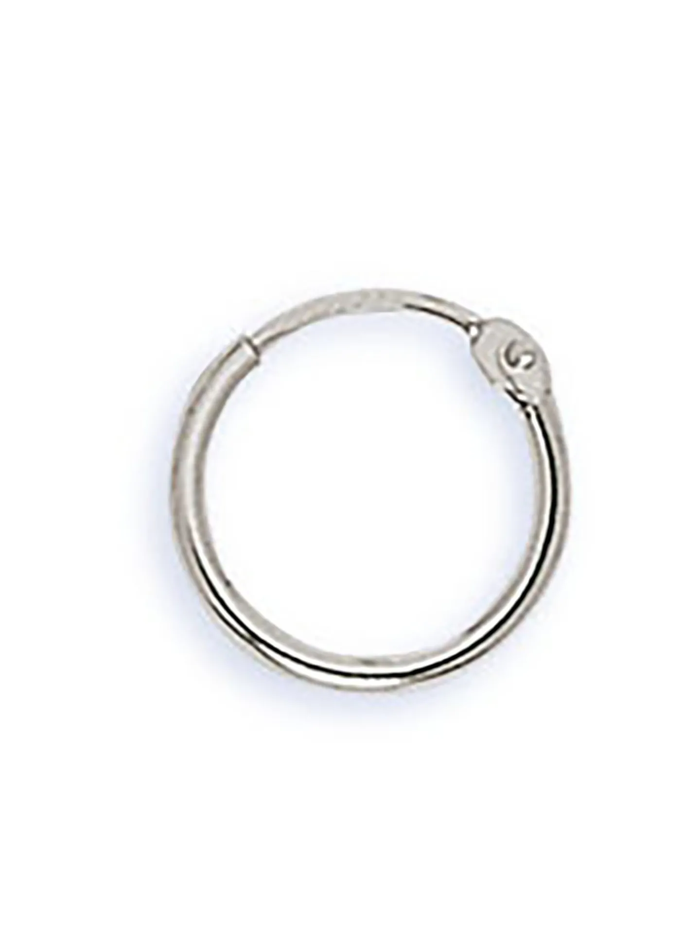 Créoles Brillaxis or blanc 18 carats 10 mm