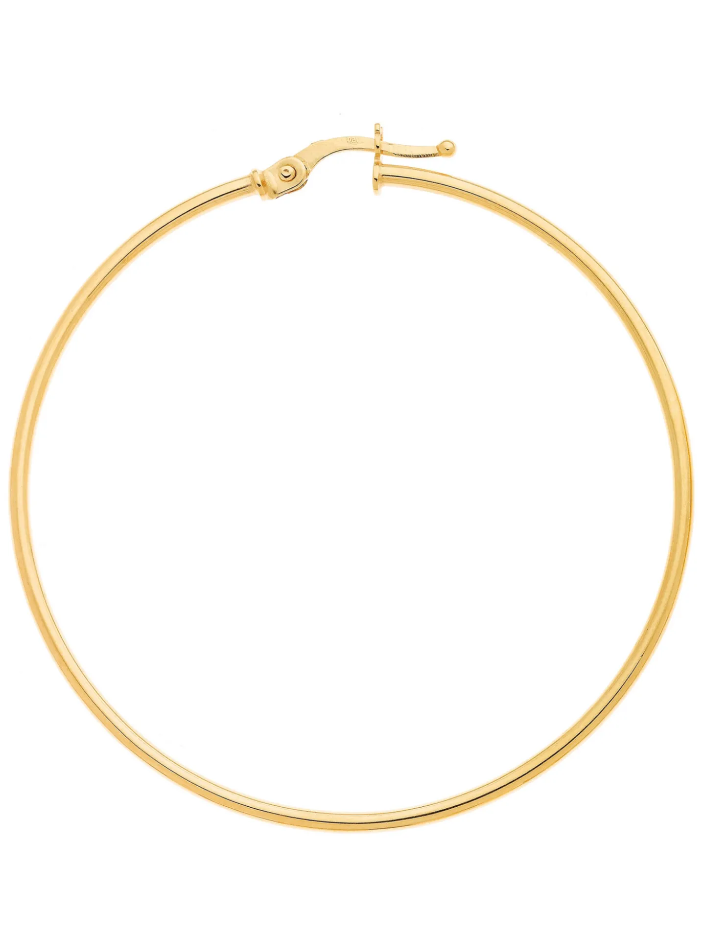 Créoles Brillaxis or jaune 9 carats 40mm