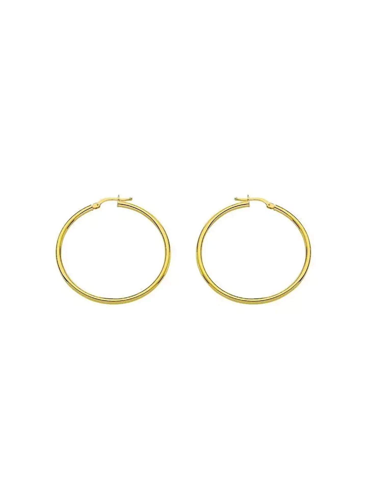 Créoles Brillaxis or jaune 9 carats diamètre 35mm
