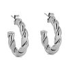 Créoles ouvertes Zag Bijoux Rebecca acier 50x5mm