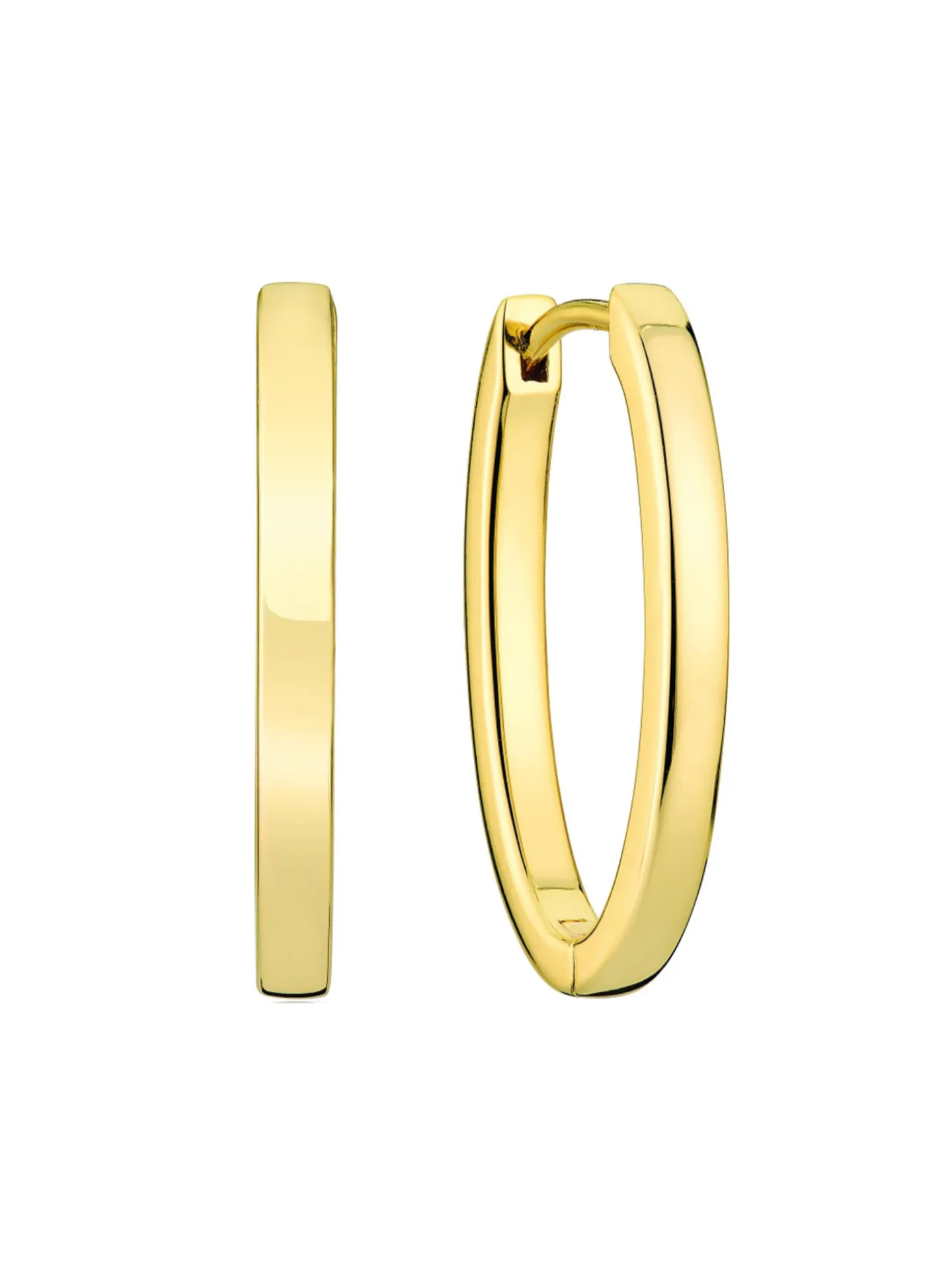 Créoles Sif Jakobs Ellisse Pianura piccolo_x005f_x000D_argent 925/1000 plaqué or jaune 18k