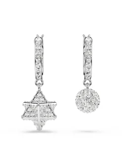 Créoles Swarovski Dextera étoile et sphère