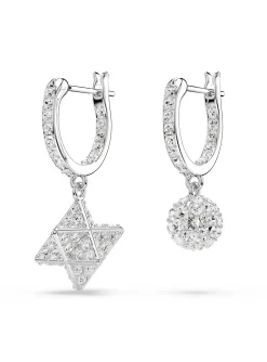 Créoles Swarovski Dextera étoile et sphère