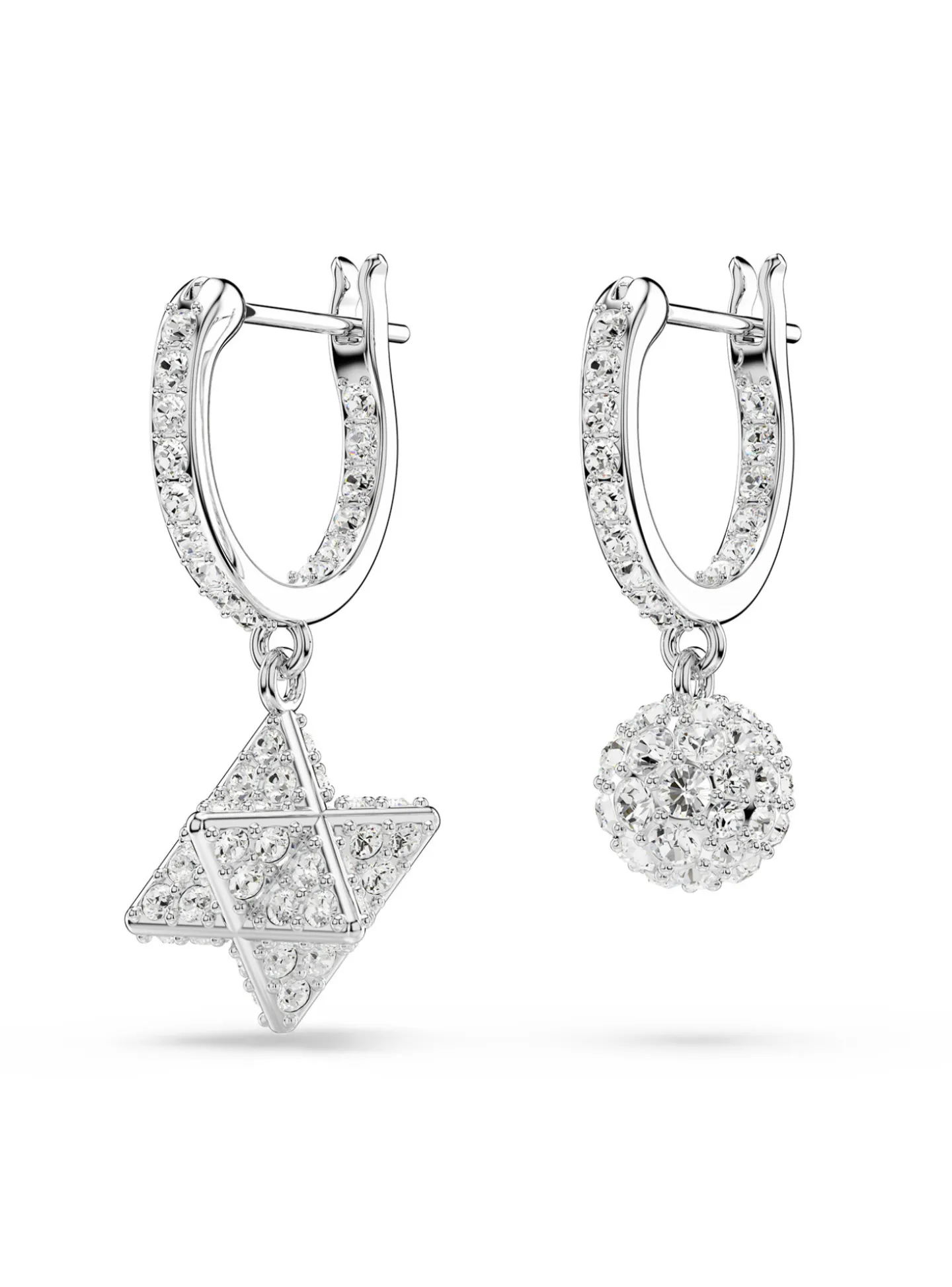 Créoles Swarovski Dextera étoile et sphère
