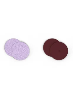 Cuir boucles d'oreilles Les Georgettes_x005f_x000D_lavande metallic/violet sauvage 16 mm