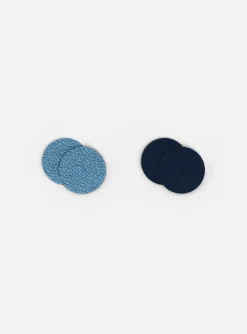 Cuir boucles d'oreilles Les Georgettes_x005f_x000D_ciel étoilé/marine, diamètre 16 mm