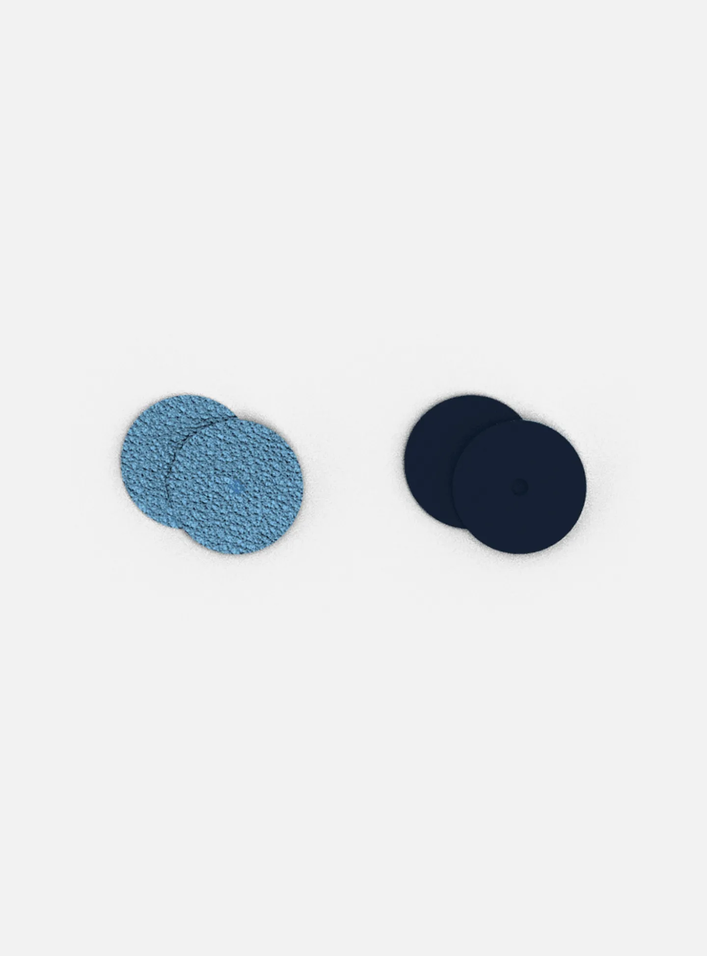 Cuir boucles d'oreilles Les Georgettes_x005f_x000D_ciel étoilé/marine, diamètre 16 mm