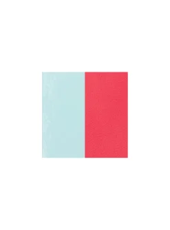 Cuir bracelet Les Georgettes Bleu/Grenadine 40mm