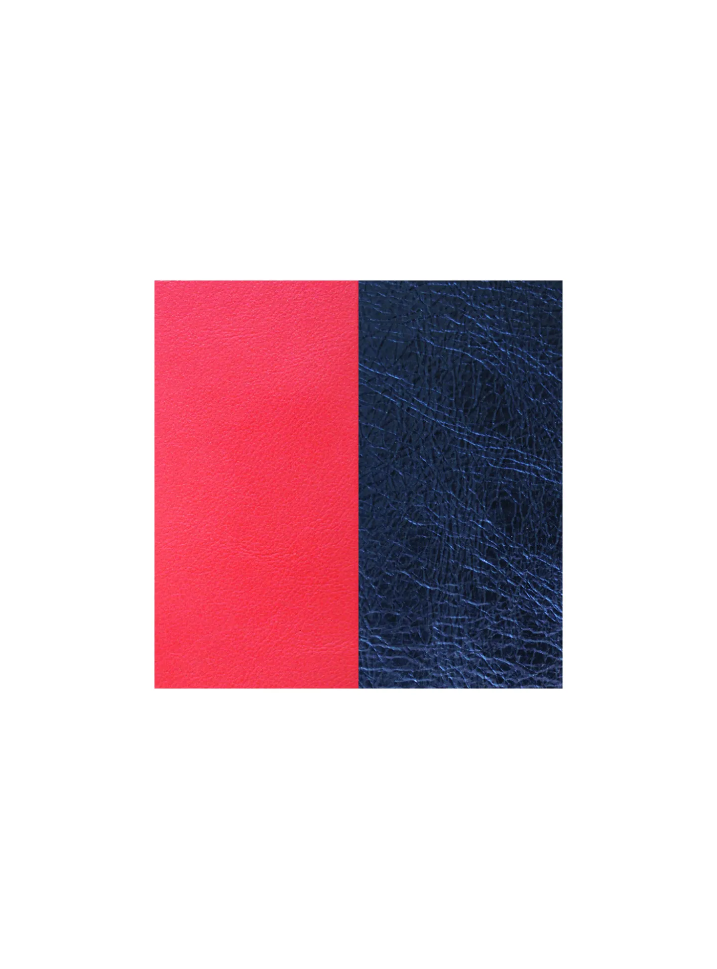 Cuir bracelet Les Georgettes Corail/Marine métal 8mm