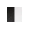 Cuir dormeuses Les Georgettes Noir/Blanc 16mm