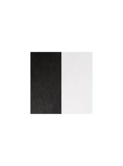 Cuir dormeuses Les Georgettes Noir/Blanc 16mm