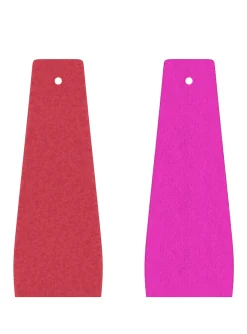 Cuir manchettes évasées Les Georgettes 30 mm_x005f_x000D_Rose Intense / Fushia Métallisé