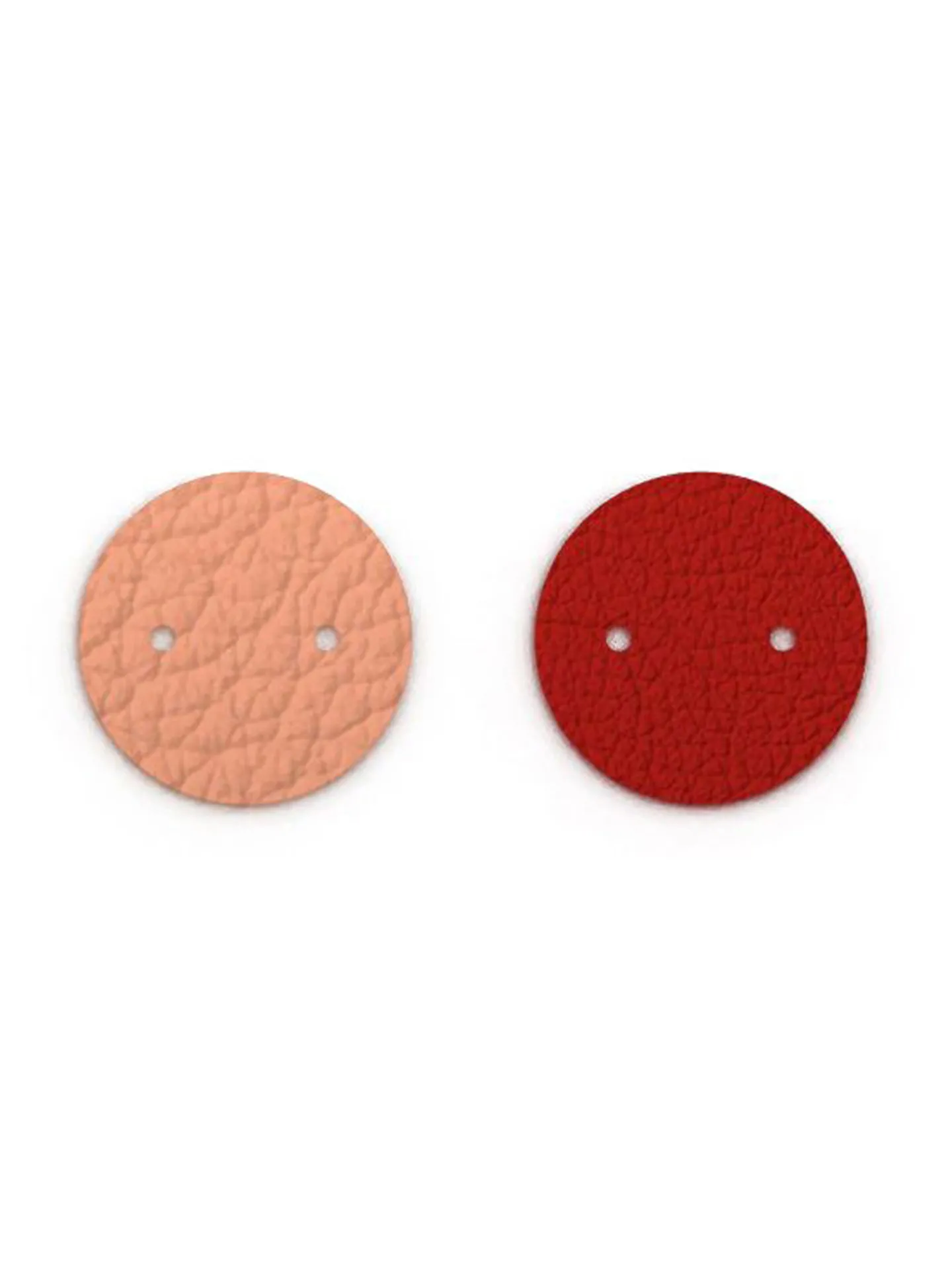 Cuir pendentif rond Georgettes barbe à papa/rouge_x005f_x000D_acidulé 25mm