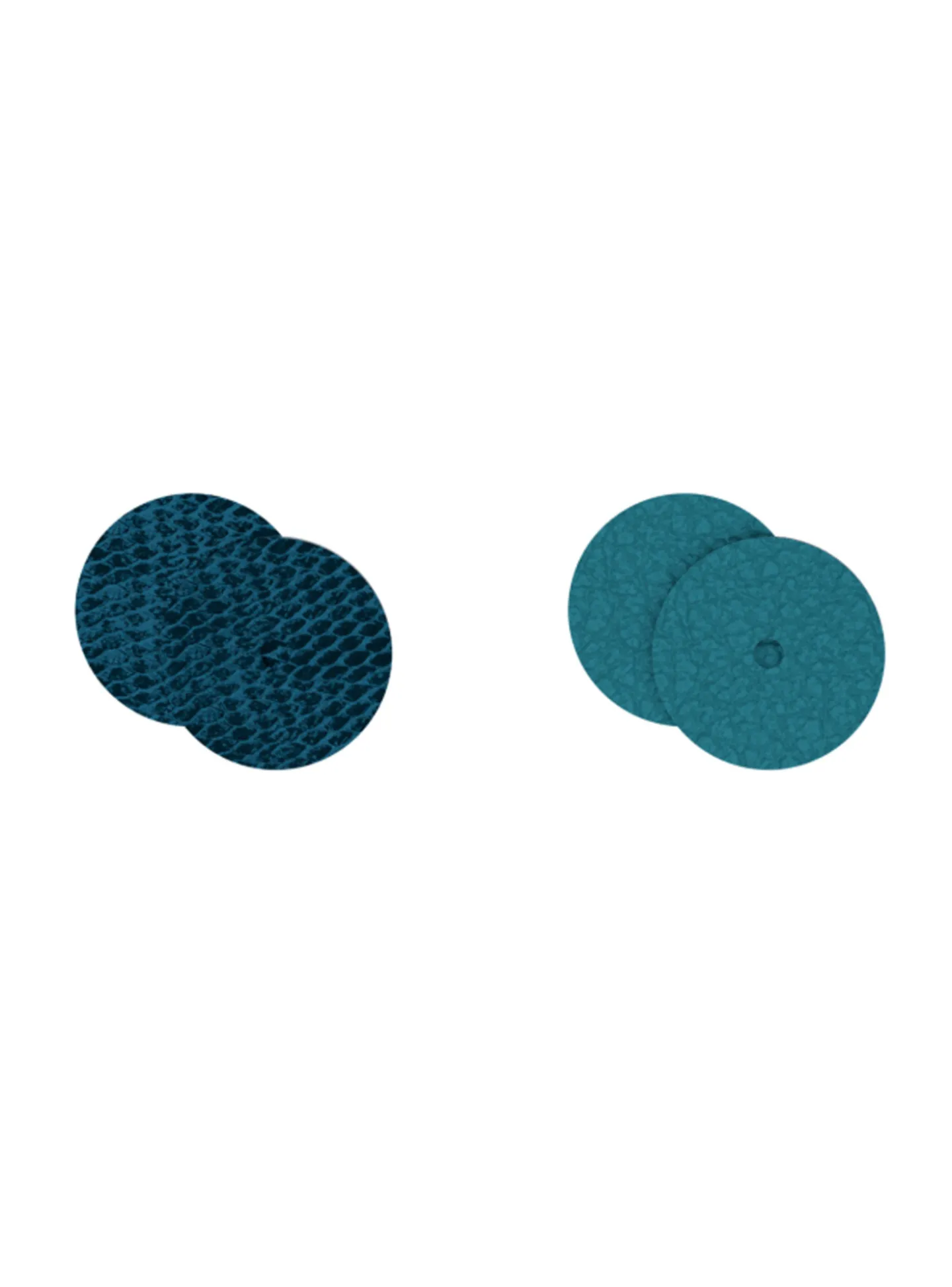 Cuir pour Boucles d'oreilles Les Georgettes_x005f_x000D_Écailles Bleutées / Bleu