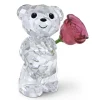 Décoration Swarovski Kris Bear rose with love