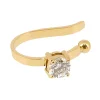 Earcuff Zag Bijoux Hestia acier doré oxyde