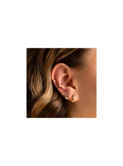 Earcuff Zag Bijoux Hestia acier doré oxyde