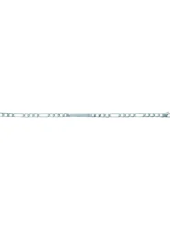 Gourmette Brillaxis argent rhodié maille alternée_x005f_x000D_18cm