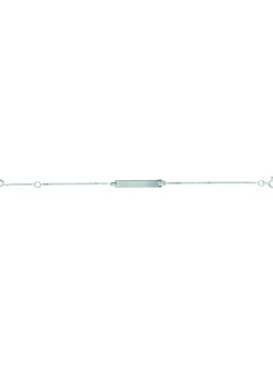 Identité bébé Brillaxis or blanc 9 carats