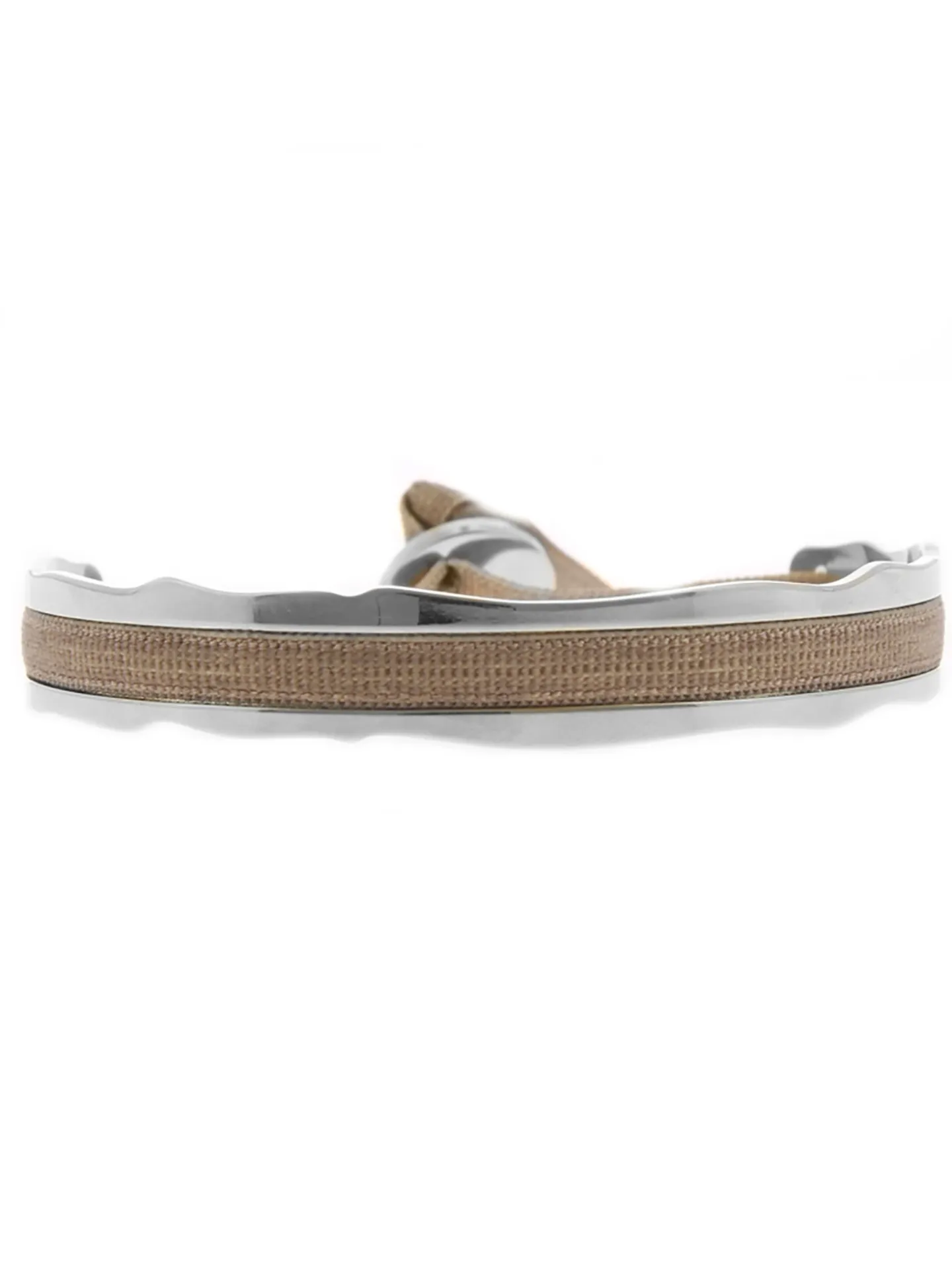 Jonc Ruban Les Interchangeables argenté_x005f_x000D_beige 4 mm aléatoire