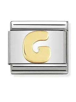 Maillon Nomination Alphabet lettre G or