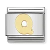Maillon Nomination Alphabet lettre Q or