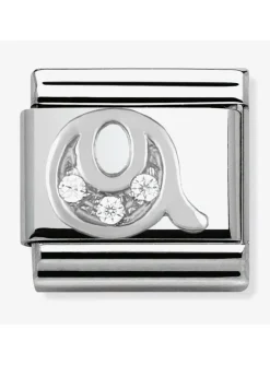 Maillon Nomination argent avec OZ Alphabet lettre Q