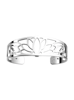 Manchette évasée Les Georgettes Lotus argentée 20mm