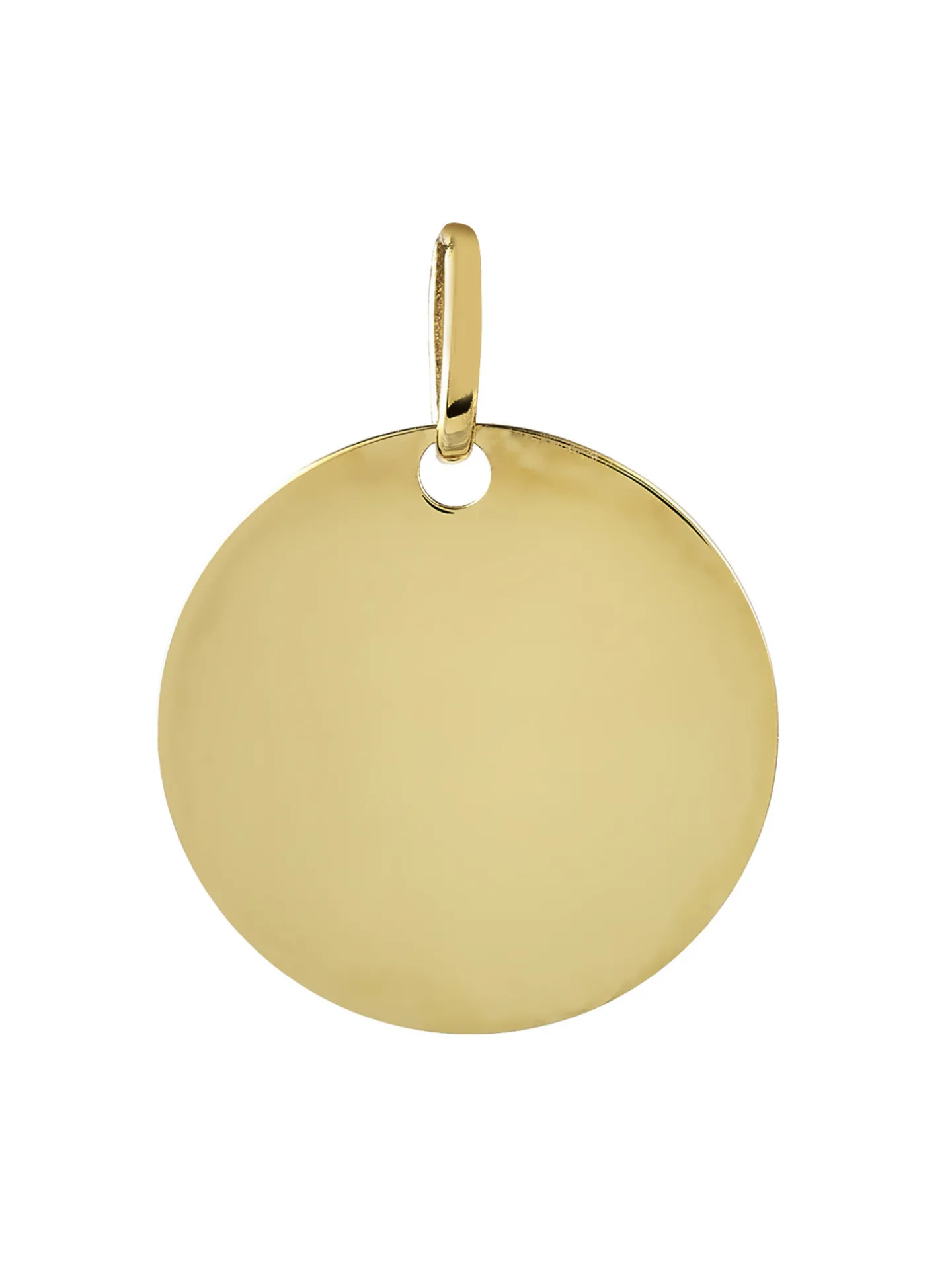 Médaille Brillaxis ronde or jaune 9 carats 16mm