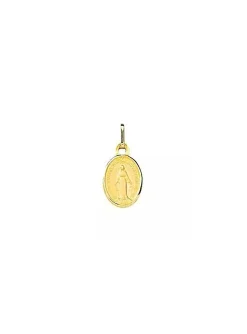 Médaille Brillaxis Vierge Miraculeuse or jaune 9K_x005f_x000D_10mm x 12.5mm