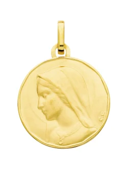 Médaille Brillaxis vierge or jaune 18 carats