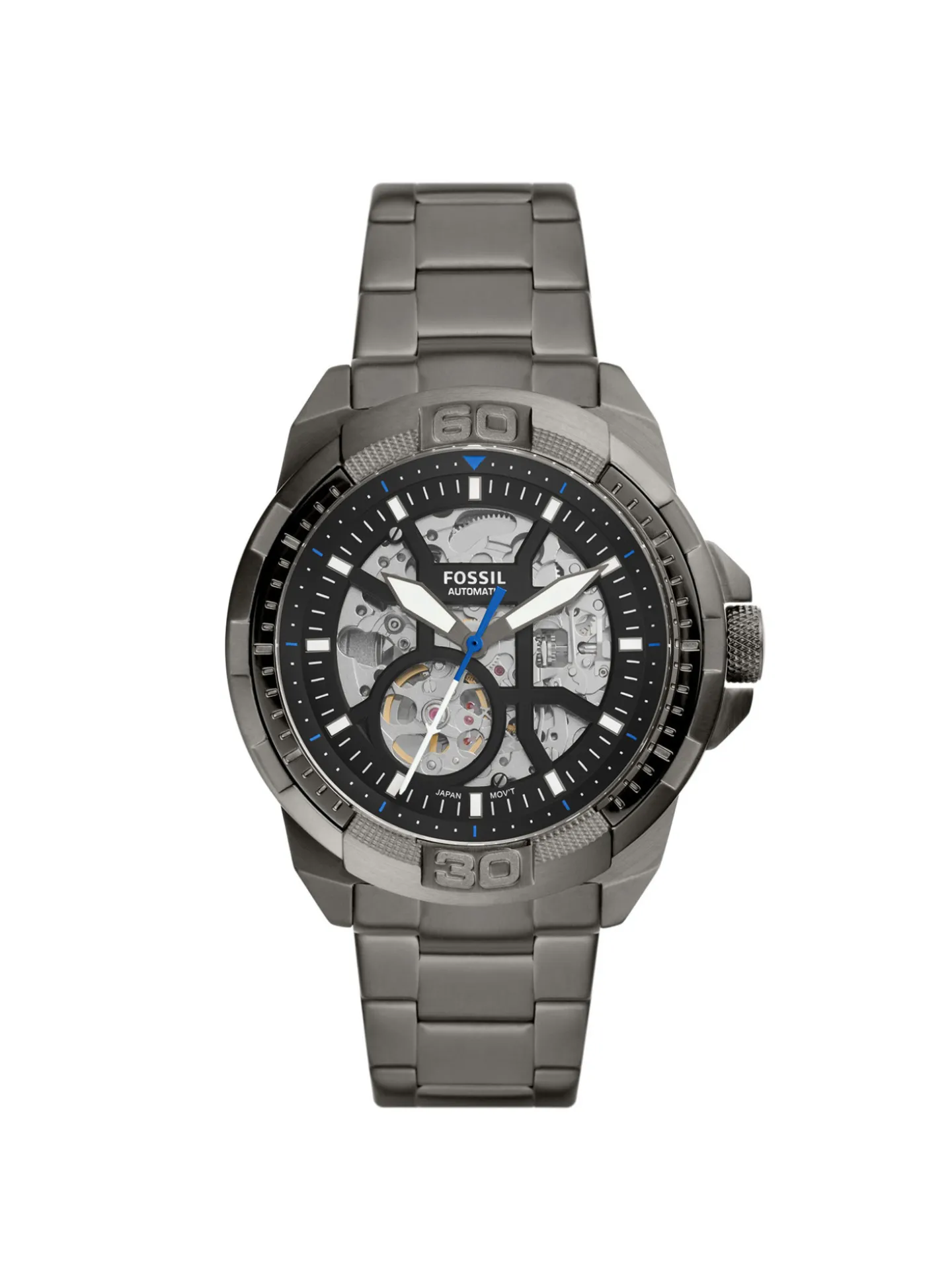 Montre automatique Fossil Bronson acier anthracite