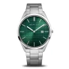 Montre Bering ultra slim acier cadran vert