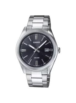 Montre Casio classique acier cadran noir