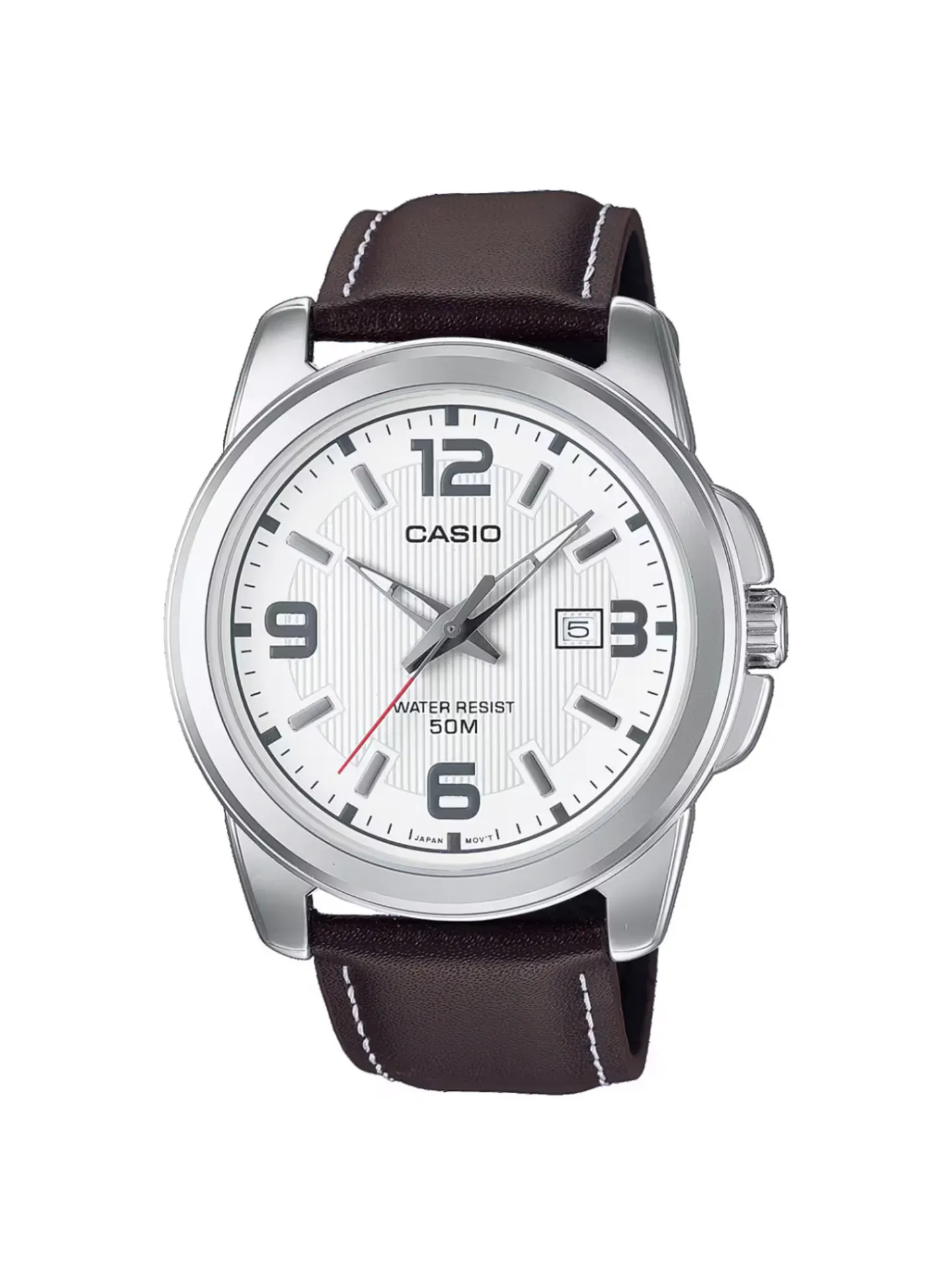 Montre Casio classique cuir marron