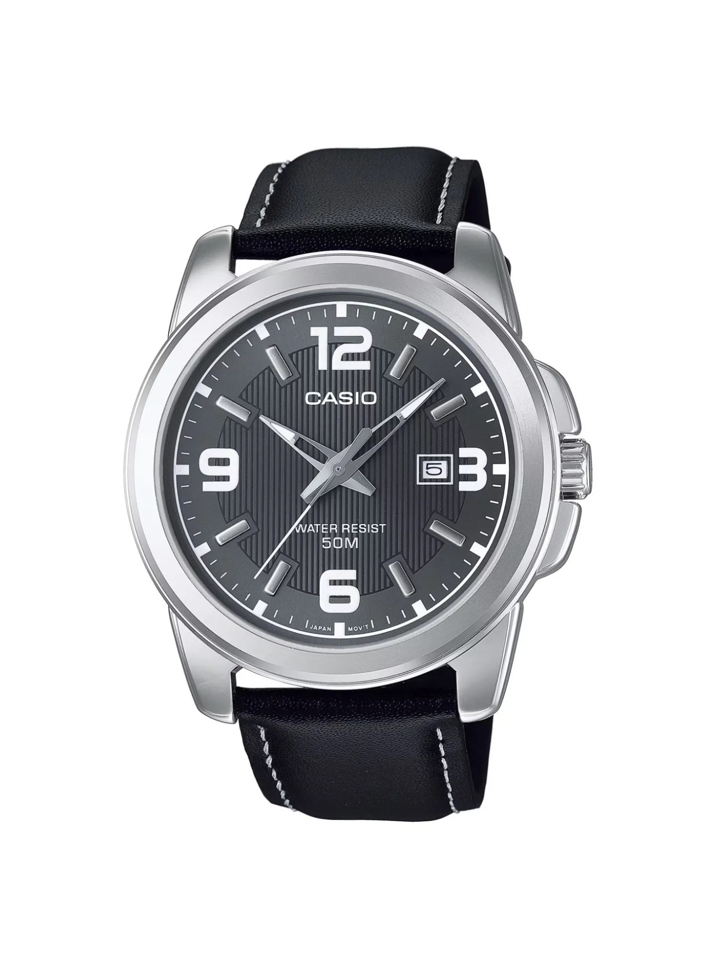Montre Casio classique cuir noir