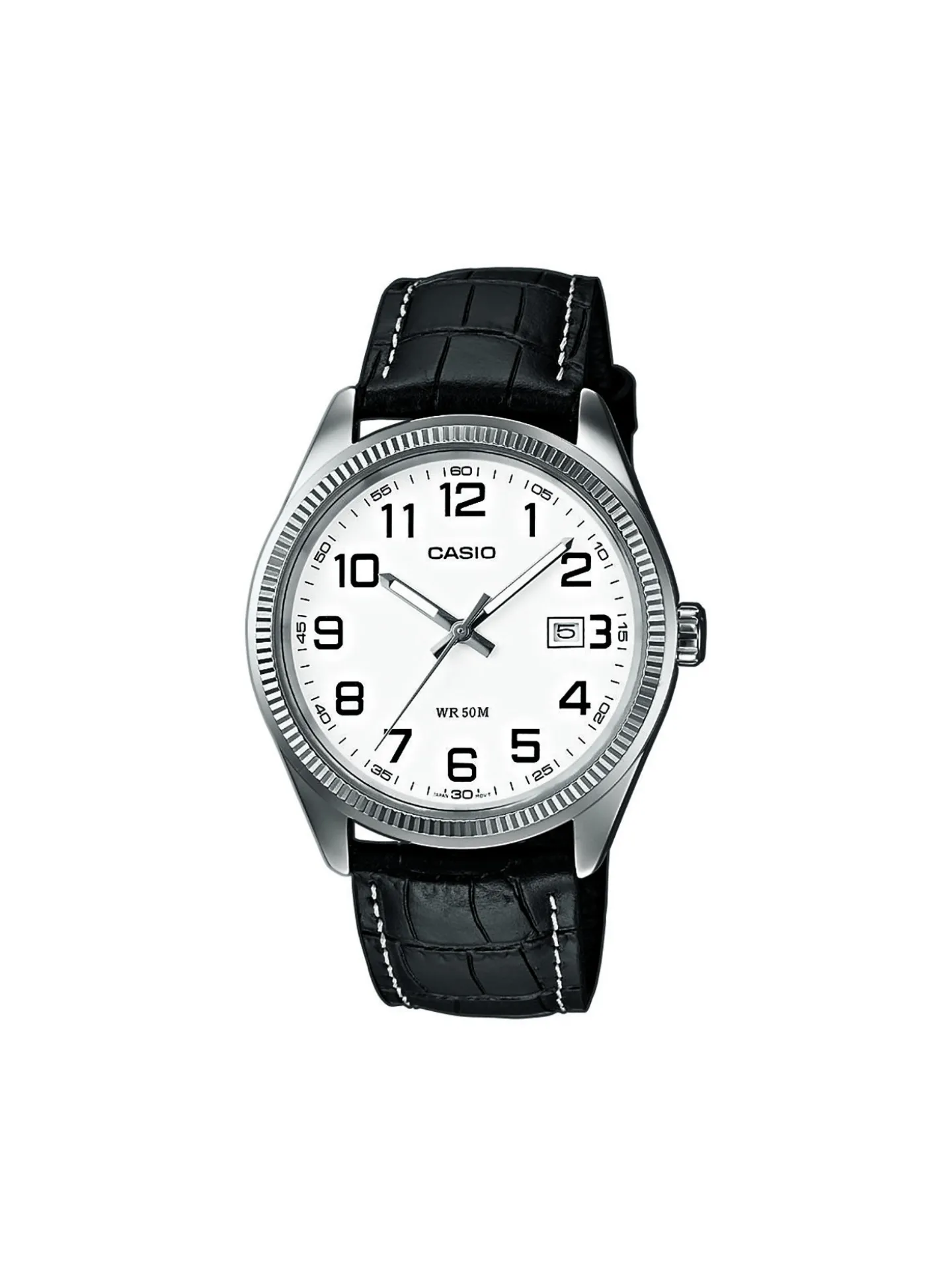Montre Casio Collection fond blanc/dateur/chiffres