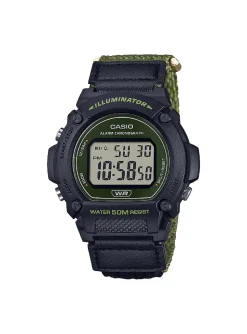 Montre CASIO illuminator bracelet tissu kakiCollection TIMELESS