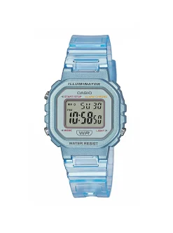 Montre Casio Pop affichage digital résine bleue